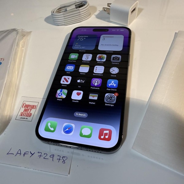 Apple iPhone 14 Pro Max - Unlocked, 128 GB, Purple, A2651