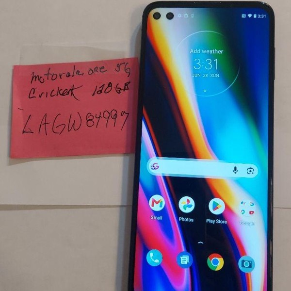 Motorola One 5G - Cricket, 128 GB, Blue, 4 GB
