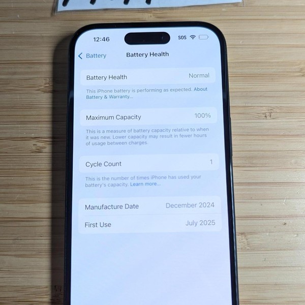 Apple iPhone 15 - Unlocked, 128 GB, Black, A2846