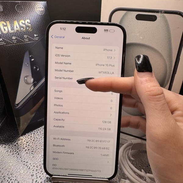 Apple iPhone 15 Plus - Verizon, 128 GB, Black, A2847