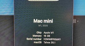 Mint
													Mac mini 2020 - Apple M1, Silver, 256 GB, 16 GB, photo 3 of 10