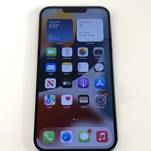 Apple iPhone 13 Pro Max - Unlocked, 128 GB, Silver, A2484