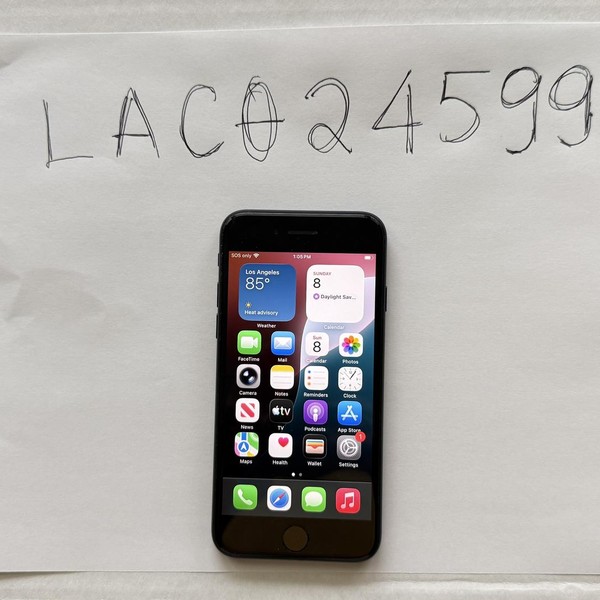 Apple iPhone SE 2nd Gen 2020 - Unlocked, 64 GB, Black, A2275