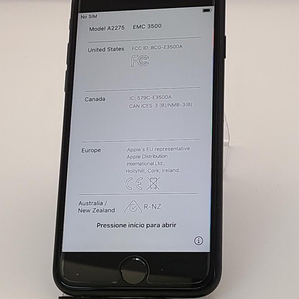 Apple iPhone SE 2nd Gen 2020 - Unlocked, 64 GB, Black, A2275