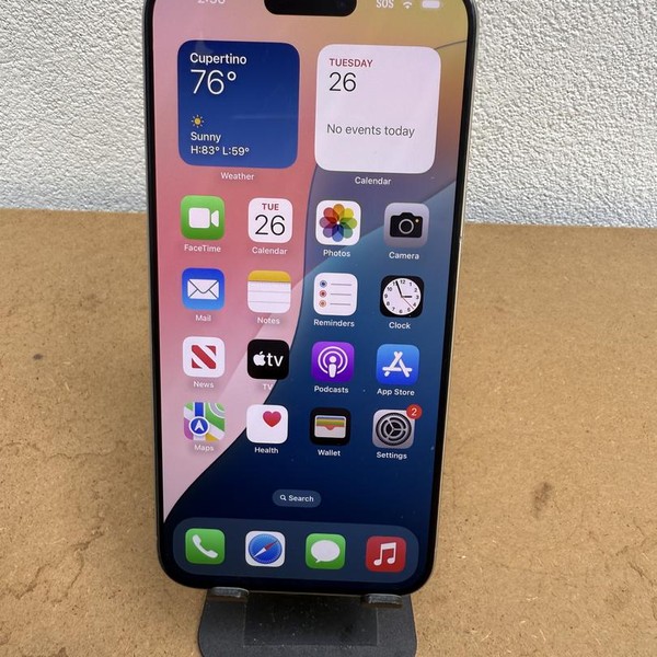 Apple iPhone 15 Pro Max - Unlocked, 256 GB, Natural, A2849