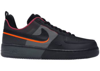 Nike Air Force 1 React Black Black Team Orange Pink Prime for sale