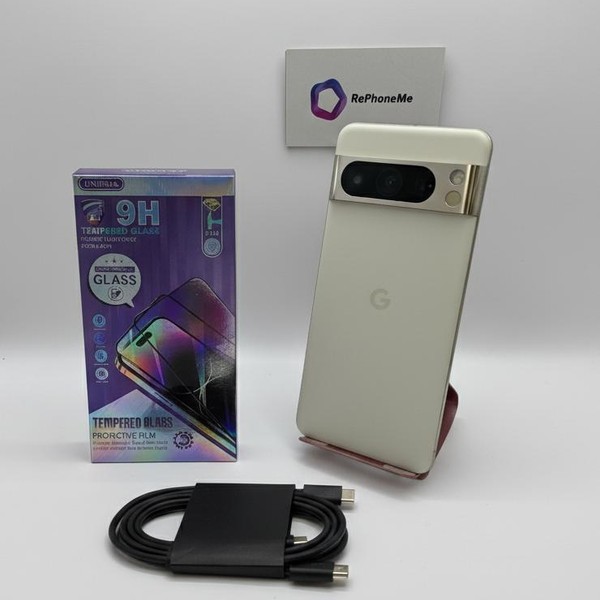 Google Pixel 8 Pro - Unlocked, 256 GB, Porcelain, 12 GB, G1MNW, mmWave 5G