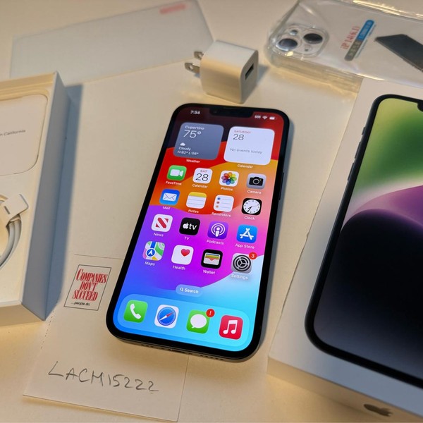 Apple iPhone 14 - Unlocked, 128 GB, Midnight, A2649