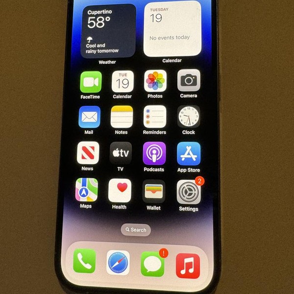 Apple iPhone 14 Pro - Unlocked, 128 GB, Silver, A2650