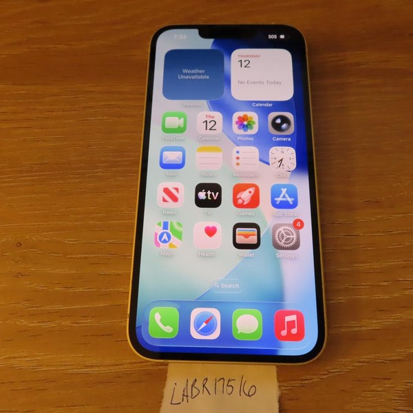 Apple iPhone 14 - Unlocked, 256 GB, Yellow, A2649