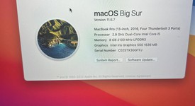 Good
													MacBook Pro 2016 (With Touch Bar) - 13" - Gray, 256 GB, 8 GB, photo 4 of 7