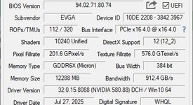 Used
													EVGA GeForce RTX 3080 Ti - 12G-P5-3967, FTW3 Ultra Gaming, photo 2 of 3