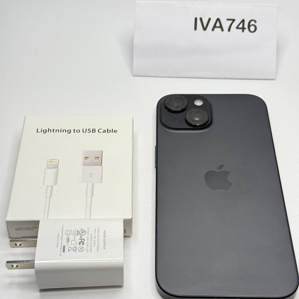 Apple iPhone 15 - Unlocked, 128 GB, Black, A2846