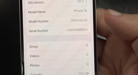 Good
													Apple iPhone 16 - Unlocked, White, 512 GB, A3081, photo 3 of 9