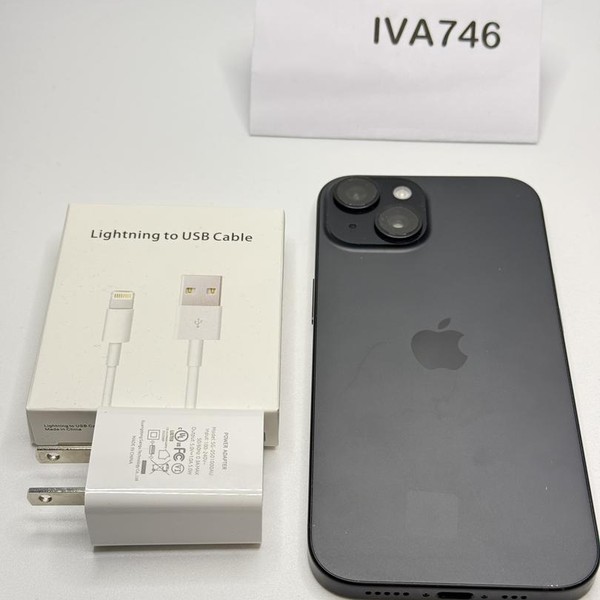 Apple iPhone 15 - Unlocked, 128 GB, Black, A2846