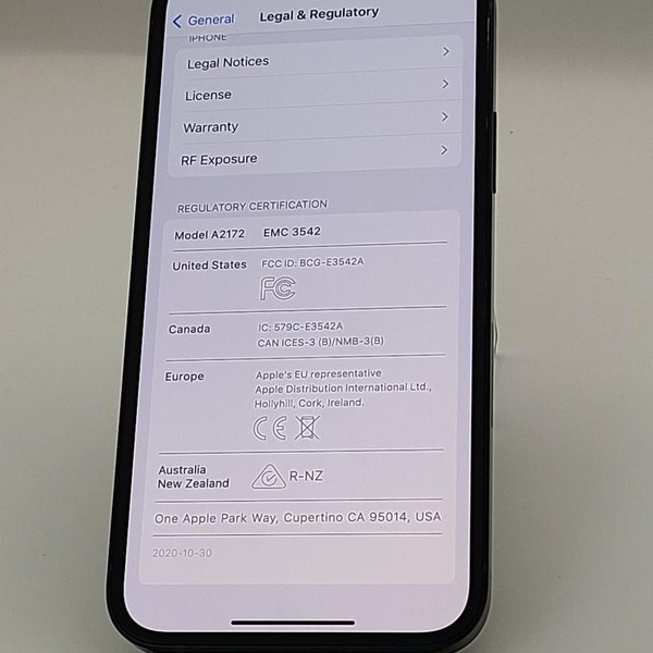 Apple iPhone 12 - AT&T, 64 GB, Black, A2172