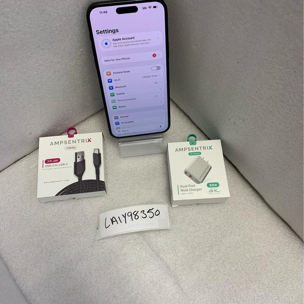 Apple iPhone 15 Plus - Unlocked, 128 GB, Black, A2847