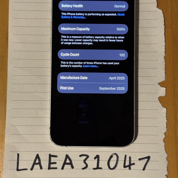 Apple iPhone 16e - Unlocked, 128 GB, White, A3212