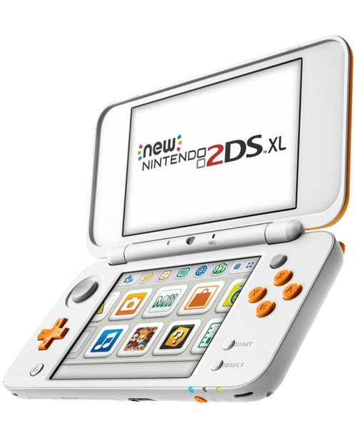 New Nintendo 2DS XL - 1 GB, White & Orange