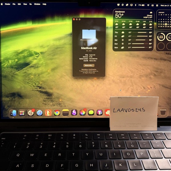 MacBook Air 2022 (M2) - 13 inch - Apple M2, Midnight, 512 GB, 8 GB