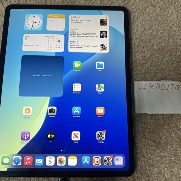 Apple iPad Air 13 inch (M2) 2024 - Wi-Fi, 128 GB, Gray, A2898