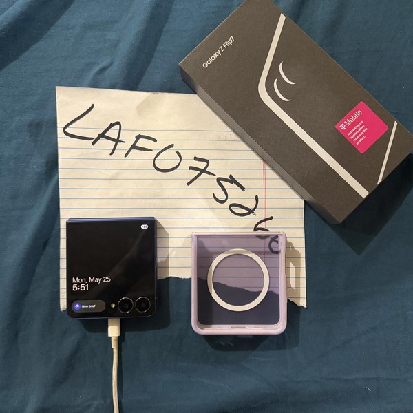 Samsung Galaxy Z Flip7 - T-Mobile, 256 GB, Blue Shadow, 12 GB, SM-F766U