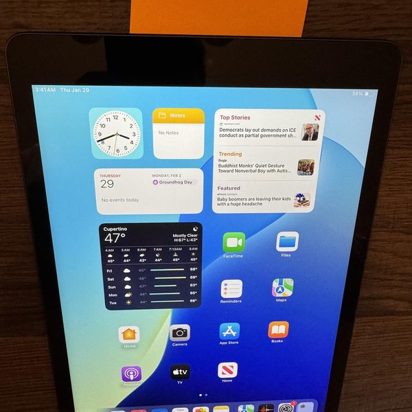 Apple iPad 9th Gen - Wi-Fi, Gray, 64 GB, A2602