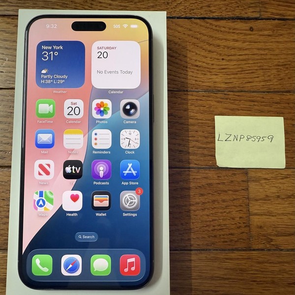 Apple iPhone 15 Pro Max - Unlocked, 256 GB, Natural, A2849