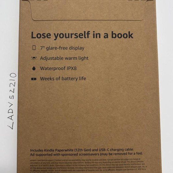 Amazon Kindle Paperwhite 12th Gen 2024 - Amazon, Black