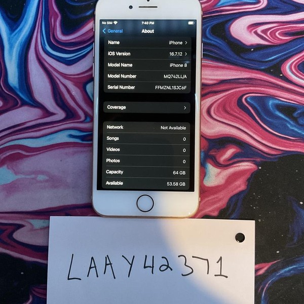 Apple iPhone 8 - Unlocked, Gold, 64 GB, A1863