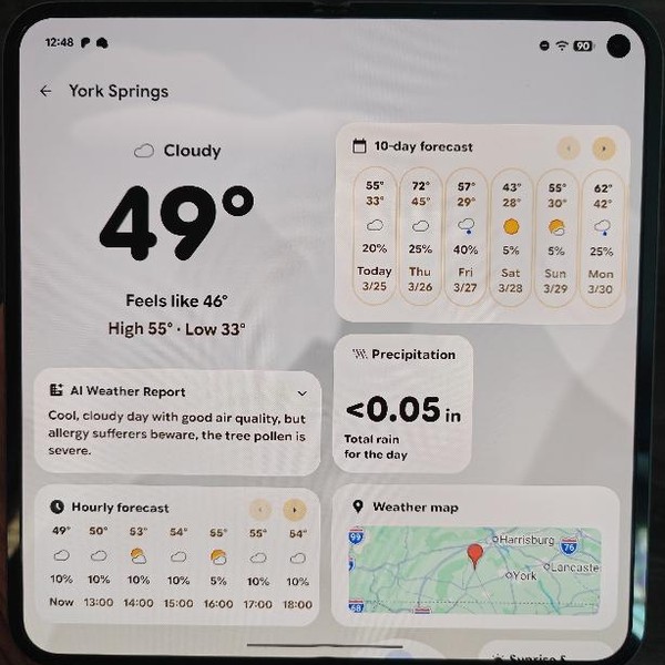Google Pixel 10 Pro Fold - Unlocked, 256 GB, Moonstone, GU0NP