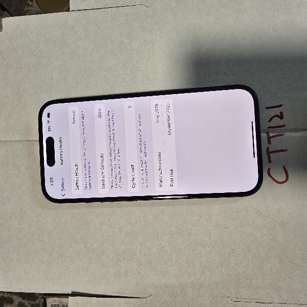 Apple iPhone 15 - Unlocked, 128 GB, Black, A2846