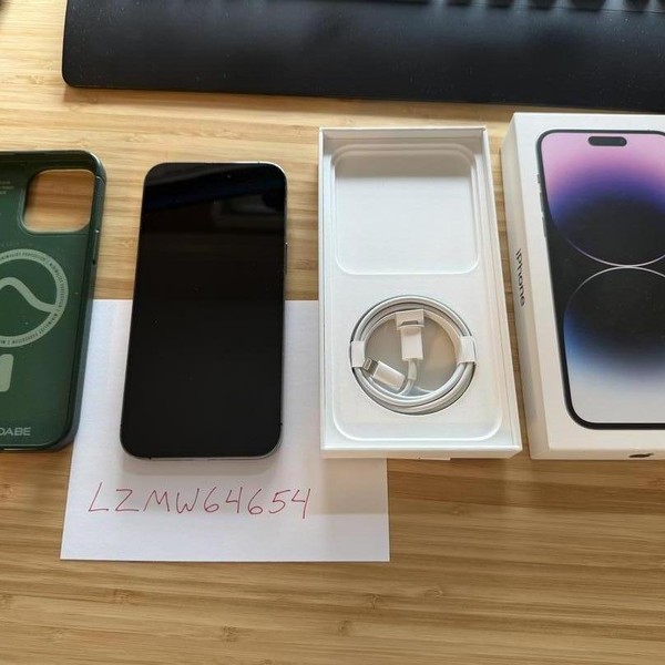 Apple iPhone 14 Pro Max - Unlocked, 256 GB, Purple, A2651