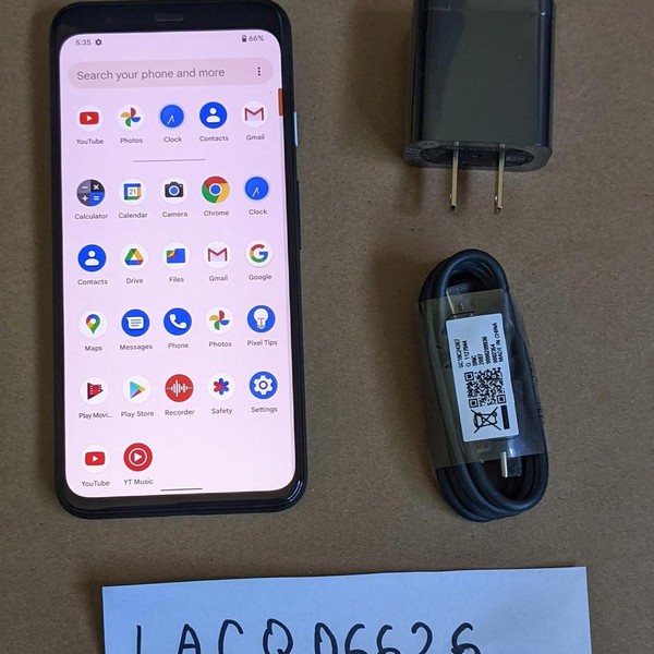 Google Pixel 4 - Unlocked, 64 GB, Black, 6 GB, G020I, Google Edition