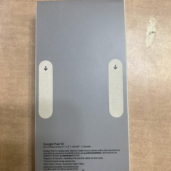 Google Pixel 10 - Unlocked, 128 GB, Obsidian, GLBW0