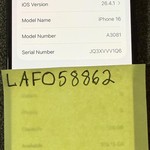 Good Apple iPhone 16 - Unlocked, 128 GB, Black, A3081
