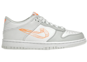 Nike Dunk Low SE 3D Swoosh Pure Platinum Total Orange (GS) for sale