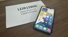 Fair
													Apple iPhone 11 - Unlocked, Black, 128 GB, A2111, photo 1 of 6