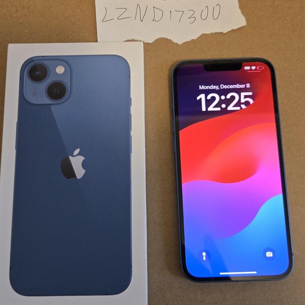 Apple iPhone 13 - Unlocked, 128 GB, Blue, A2482