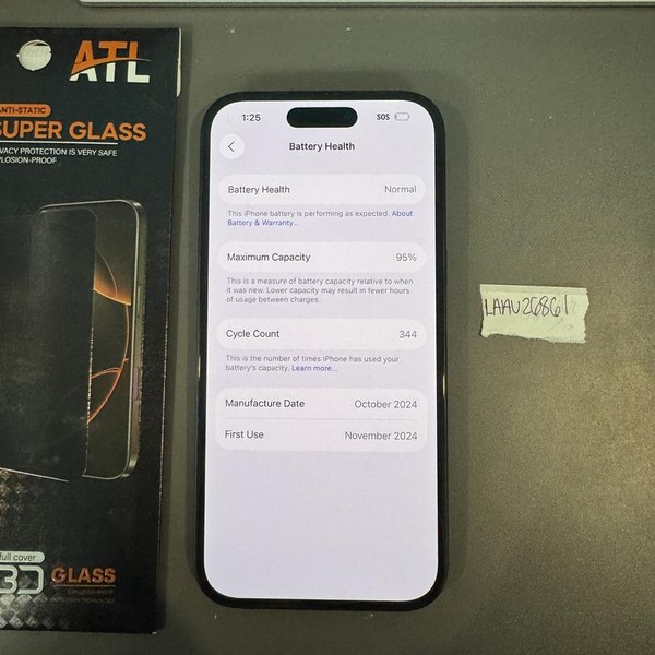 Apple iPhone 16 - Unlocked, Black, 512 GB, A3081