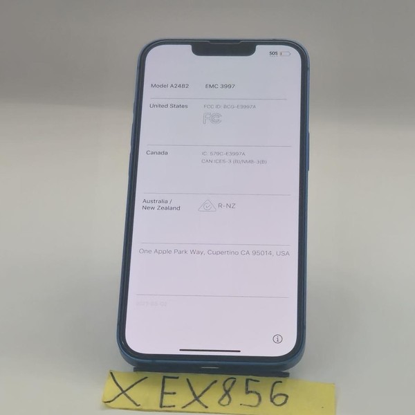 Apple iPhone 13 - Unlocked, 128 GB, Blue, A2482