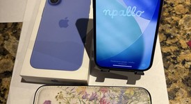 Good
													Apple iPhone 16 - Unlocked, Ultramarine, 256 GB, A3081, photo 1 of 10