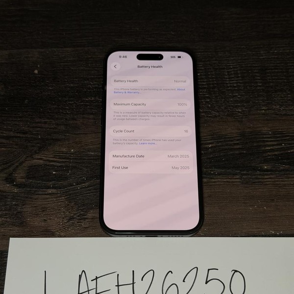 Apple iPhone 15 - Unlocked, 128 GB, Black, A2846