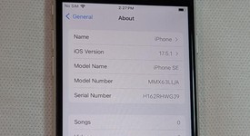 Fair
													Apple iPhone SE 3rd Gen 2022 - Unlocked, Starlight, 64 GB, A2595, photo 2 of 4