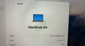 Good
													MacBook Air 2020 - 13" - Apple M1, Gold, 256 GB, 8 GB, photo 2 of 10