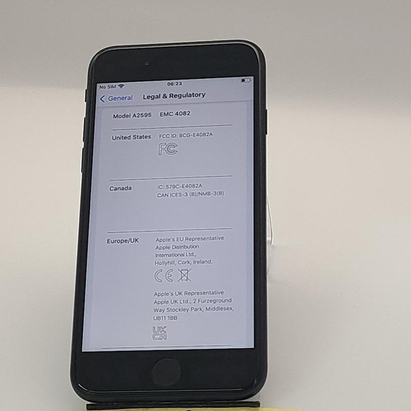 Apple iPhone SE 3rd Gen 2022 - AT&T, Midnight, 64 GB, A2595