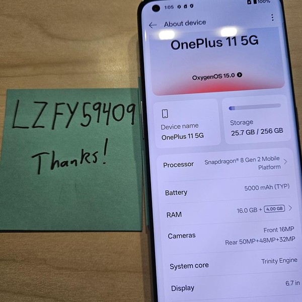 OnePlus 11 - Unlocked, 256 GB, Green, 16 GB, CPH2451