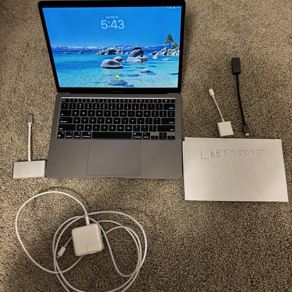 MacBook Air 2020 - 13 inch - 512 GB, Gray, 16 GB, Apple M1