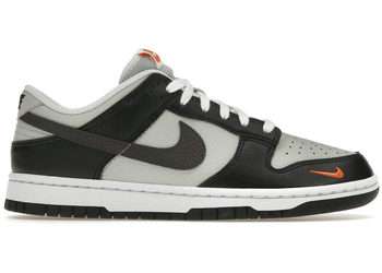 Nike Dunk Low Black Total Orange Mini Swoosh for sale