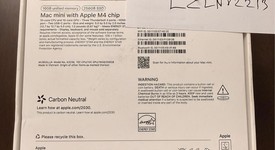 New
													Mac Mini 2024 - Apple M4, 256 GB, 16 GB, photo 1 of 2